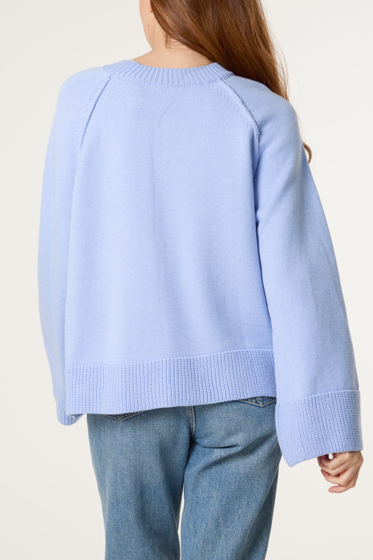 Round Neck Seam Detail Jumper