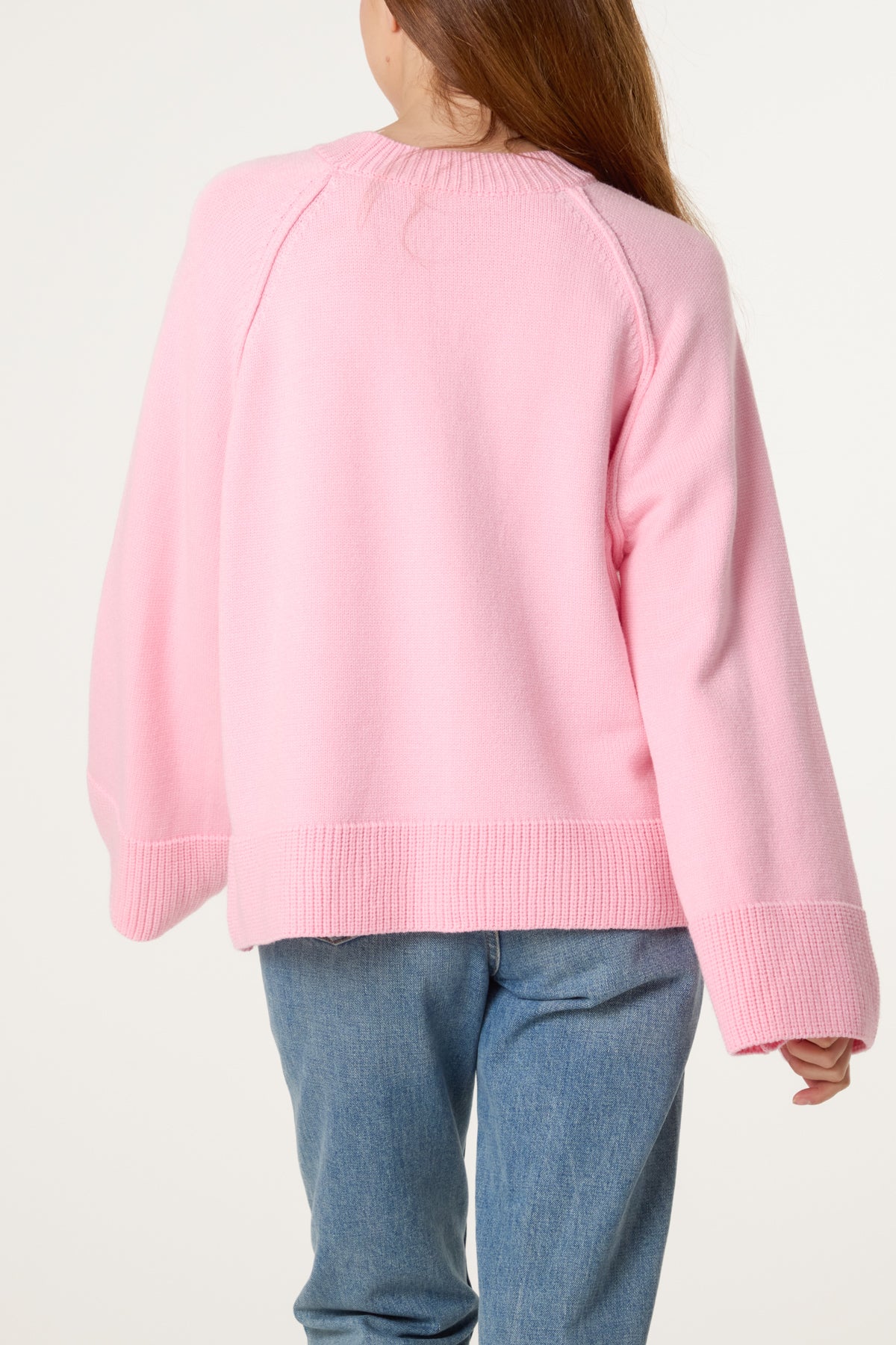Round Neck Seam Detail Jumper