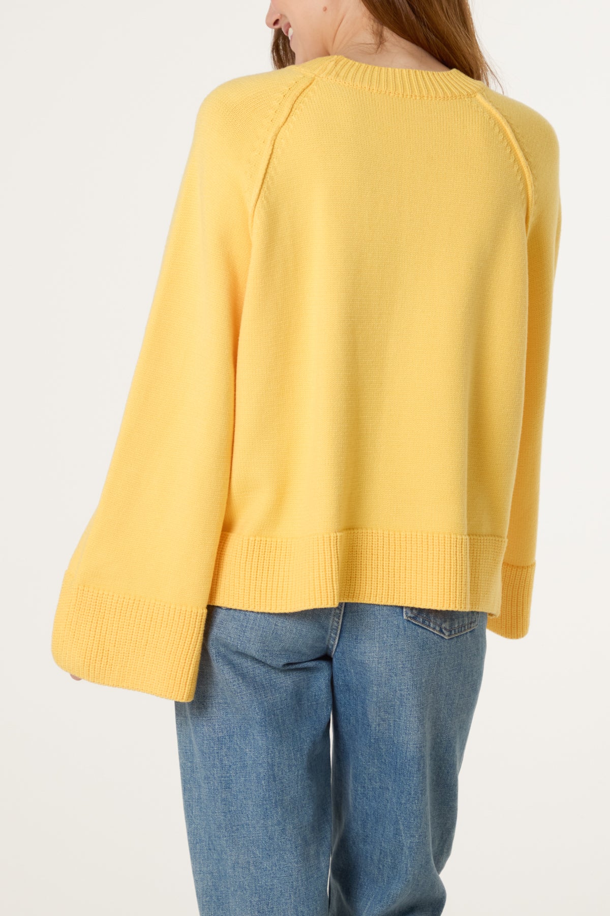 Round Neck Seam Detail Jumper