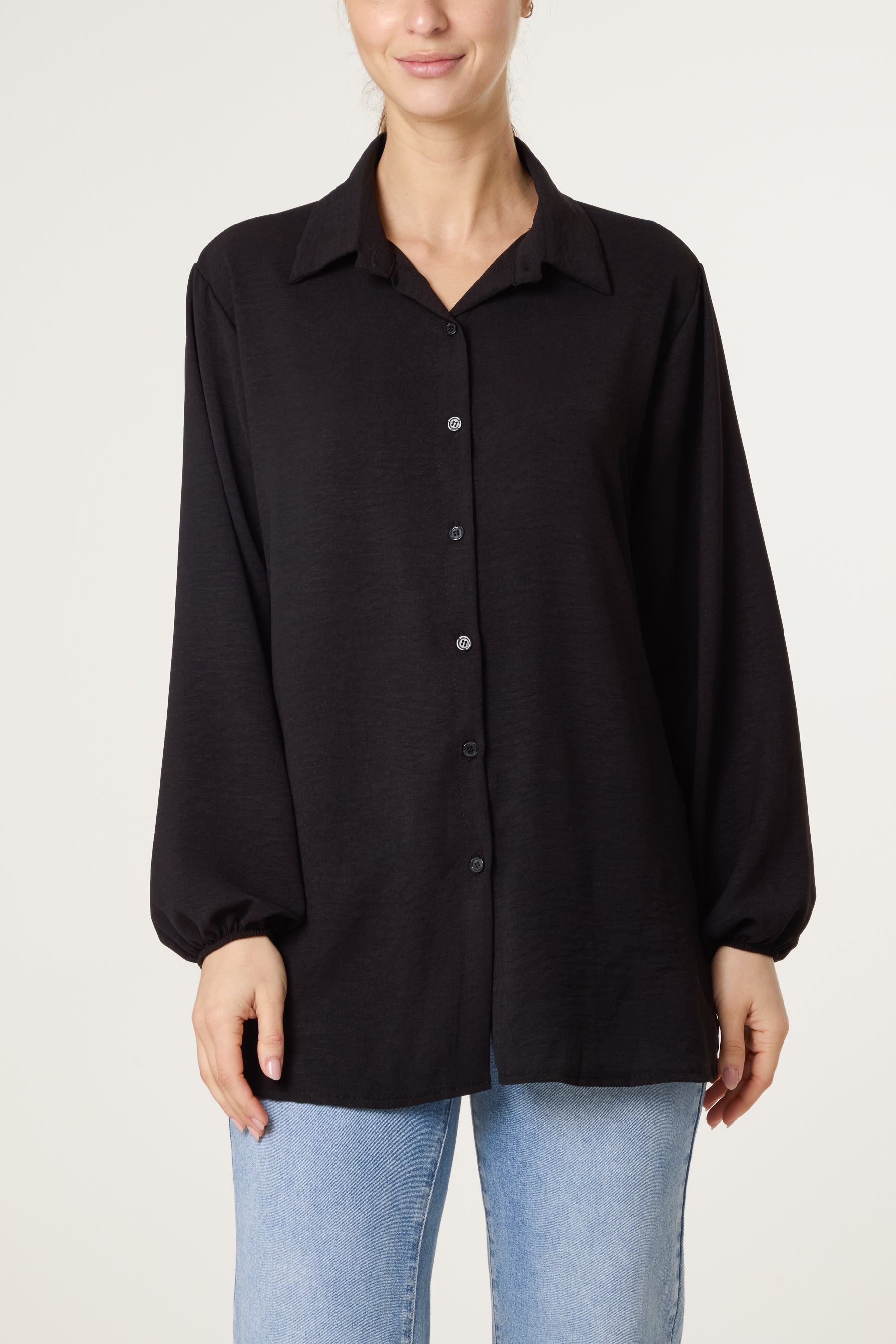 Collar Button Through Shirt