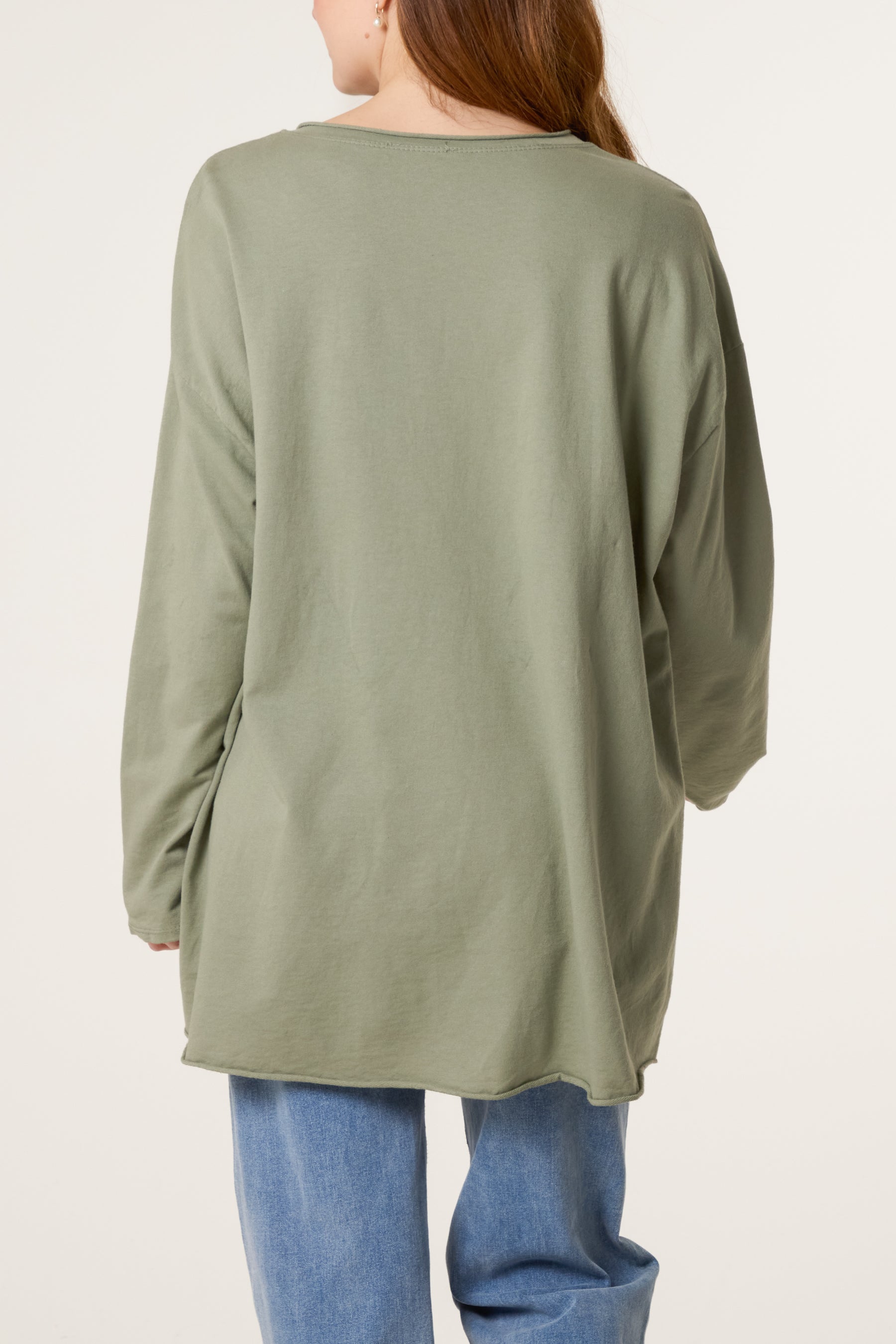 Star Long Sleeve Cotton Top