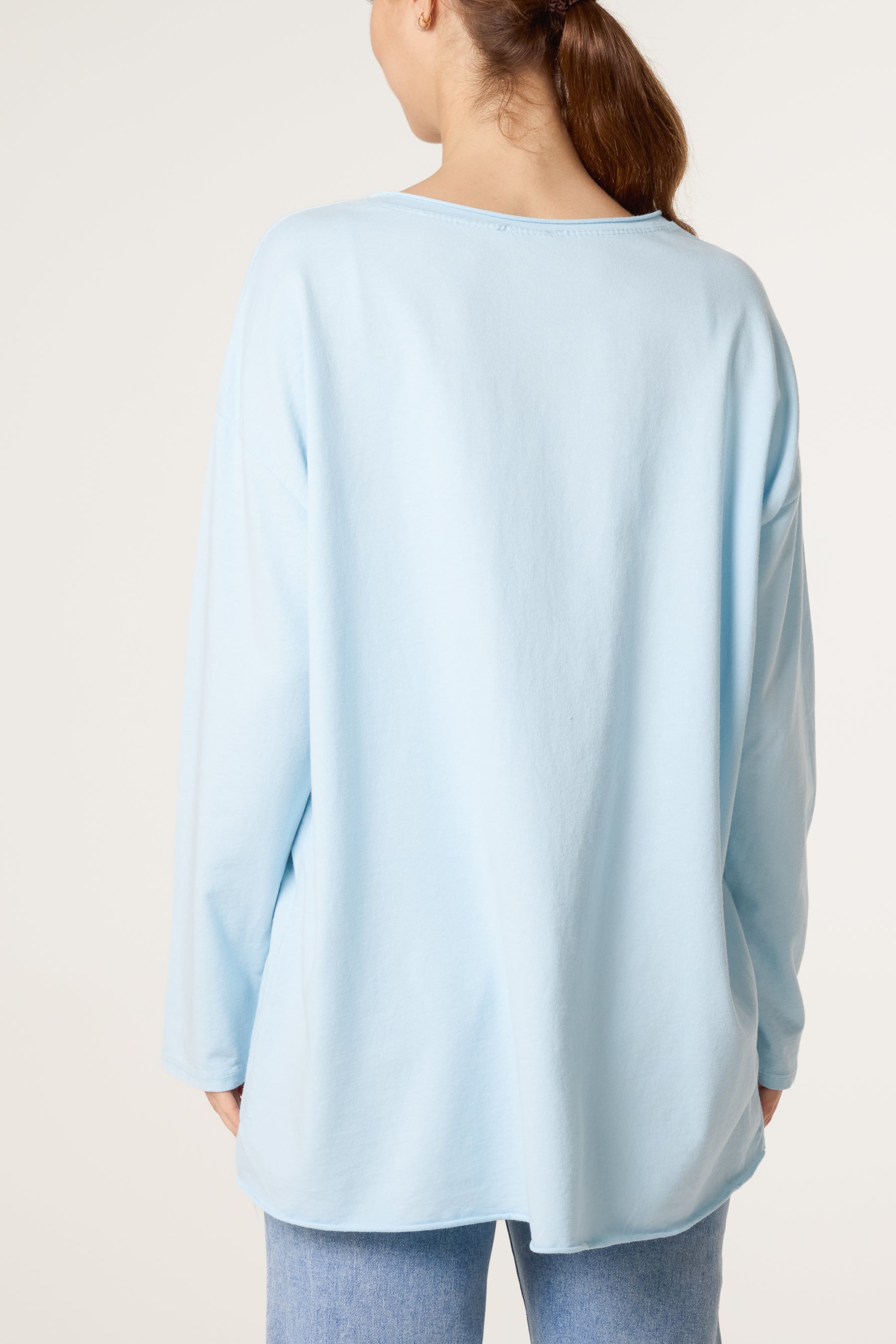 Star Long Sleeve Cotton Top