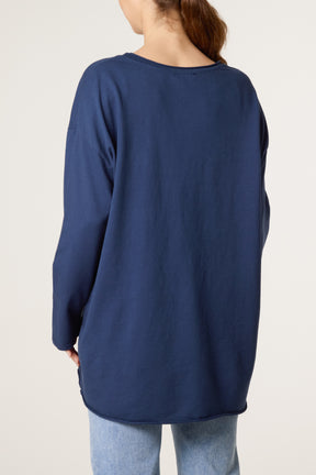 Star Long Sleeve Cotton Top