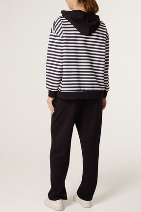 Striped Hoodie Soft Touch Tracksuit
