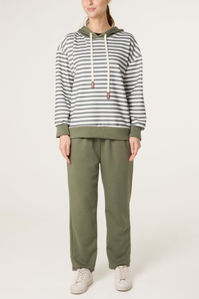 Striped Hoodie Soft Touch Tracksuit