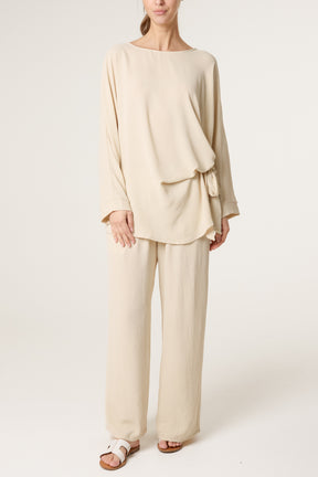 Long Sleeve Side Knot Co-Ord Set