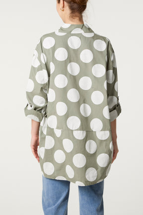 Polka Dot Pure Cotton Shirt