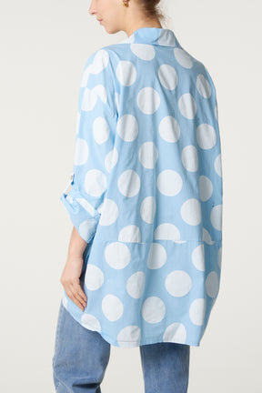 Polka Dot Pure Cotton Shirt
