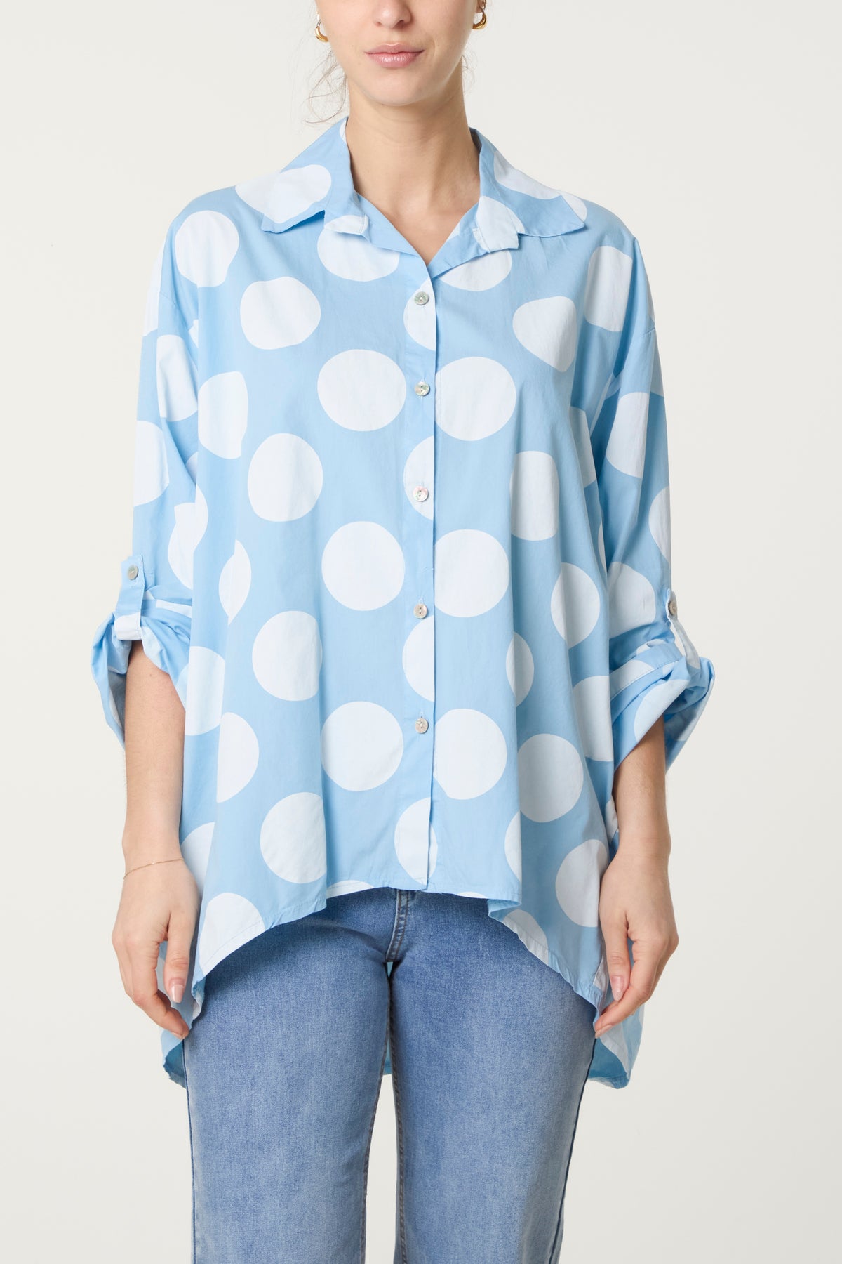 Polka Dot Pure Cotton Shirt