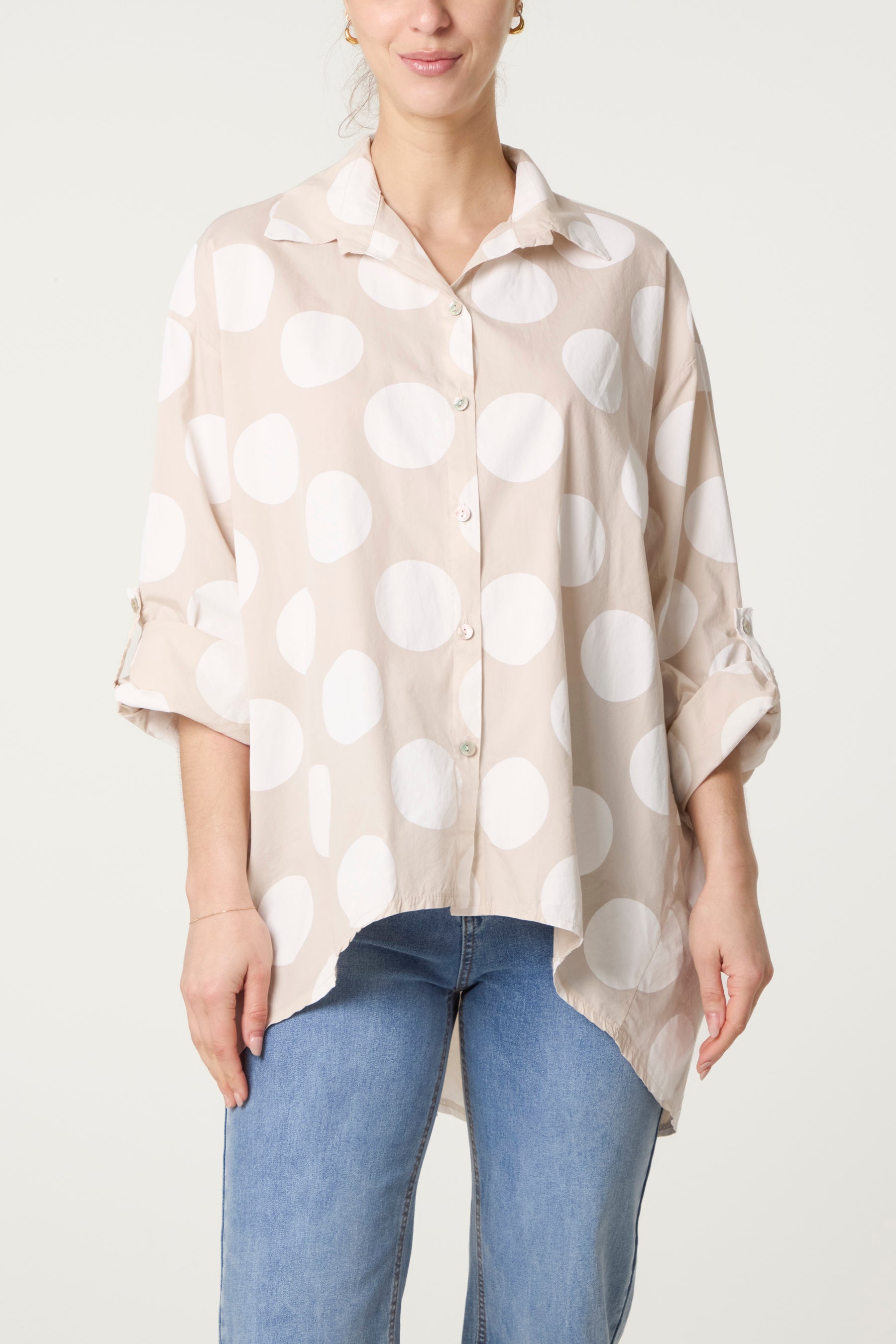 Polka Dot Pure Cotton Shirt