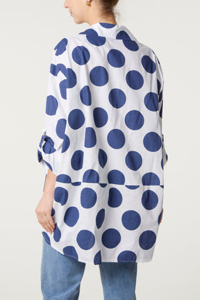Polka Dot Pure Cotton Shirt