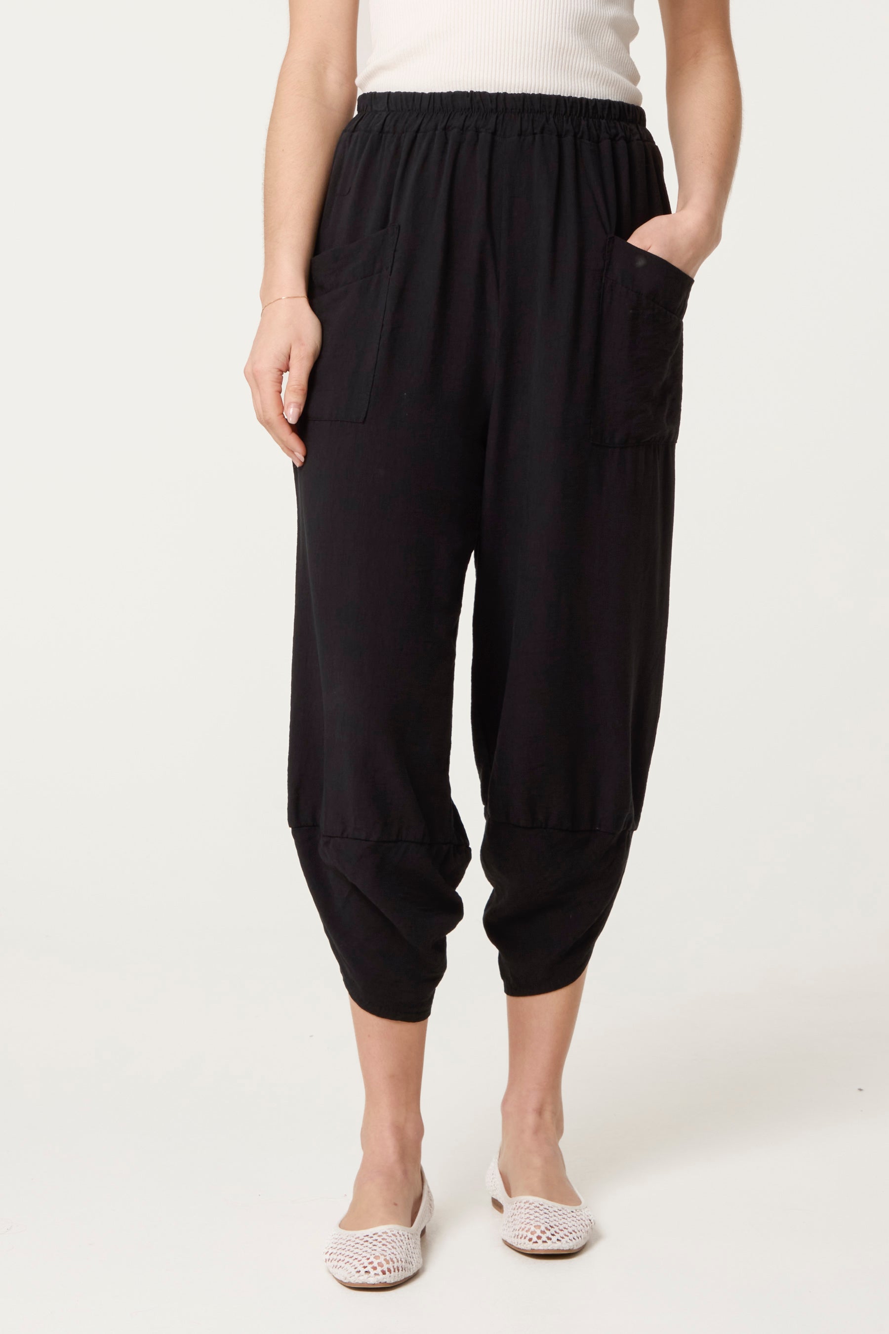 Front Pocket Harem Trousers