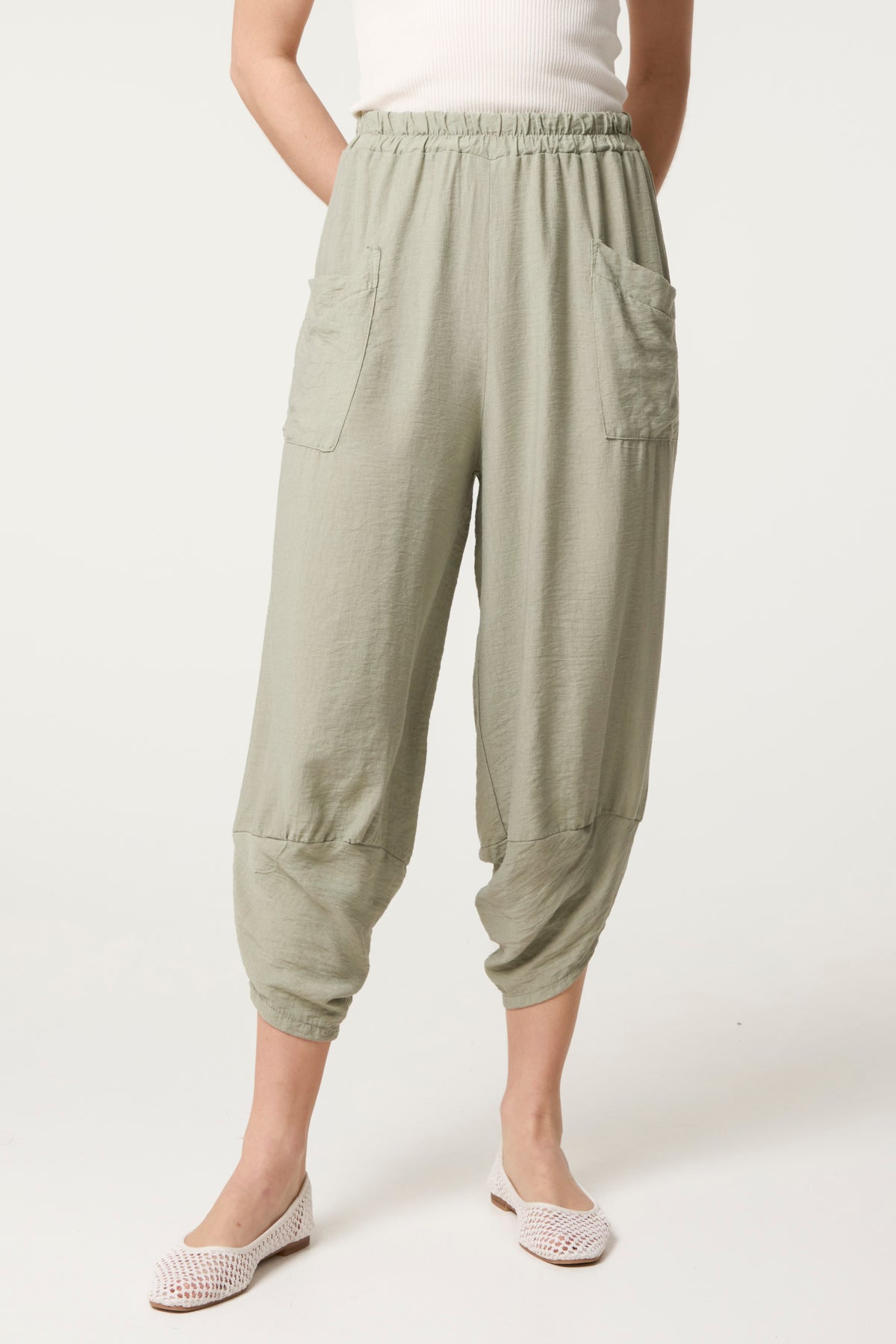 Front Pocket Harem Trousers