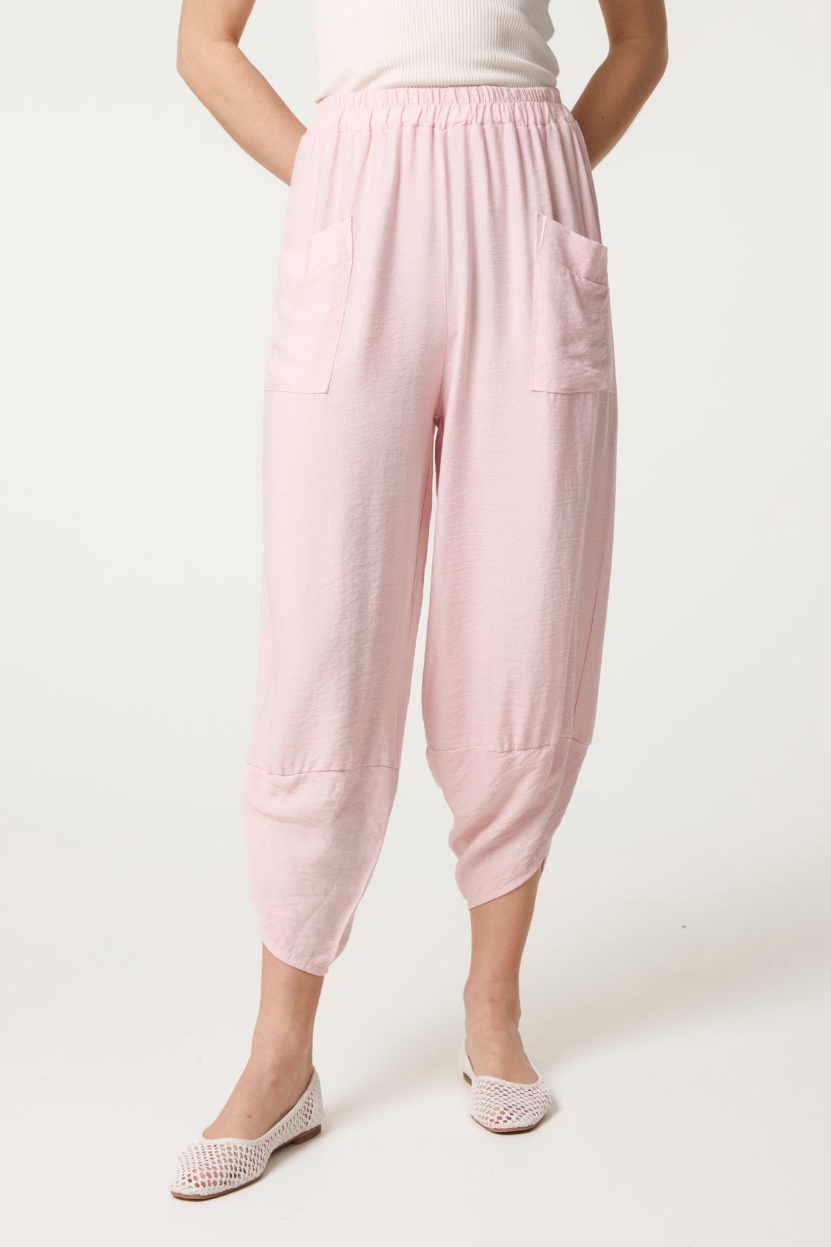 Front Pocket Harem Trousers