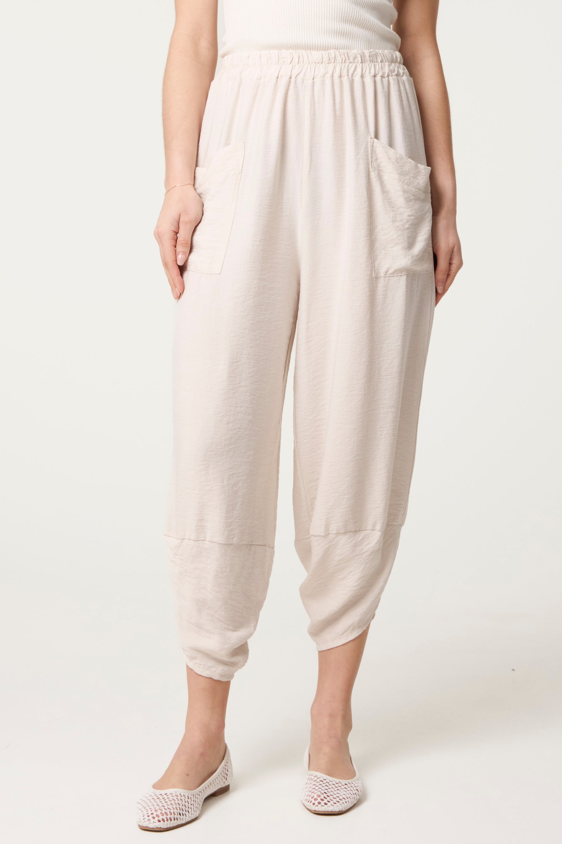Front Pocket Harem Trousers