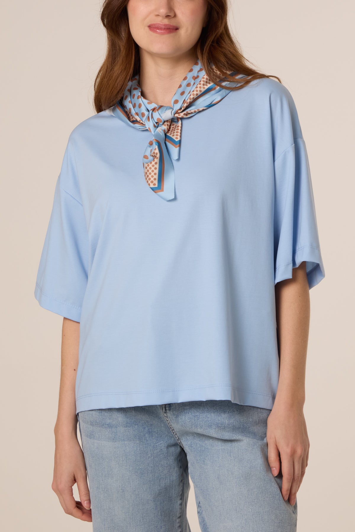 Back Scarf Short Sleeve T-Shirt