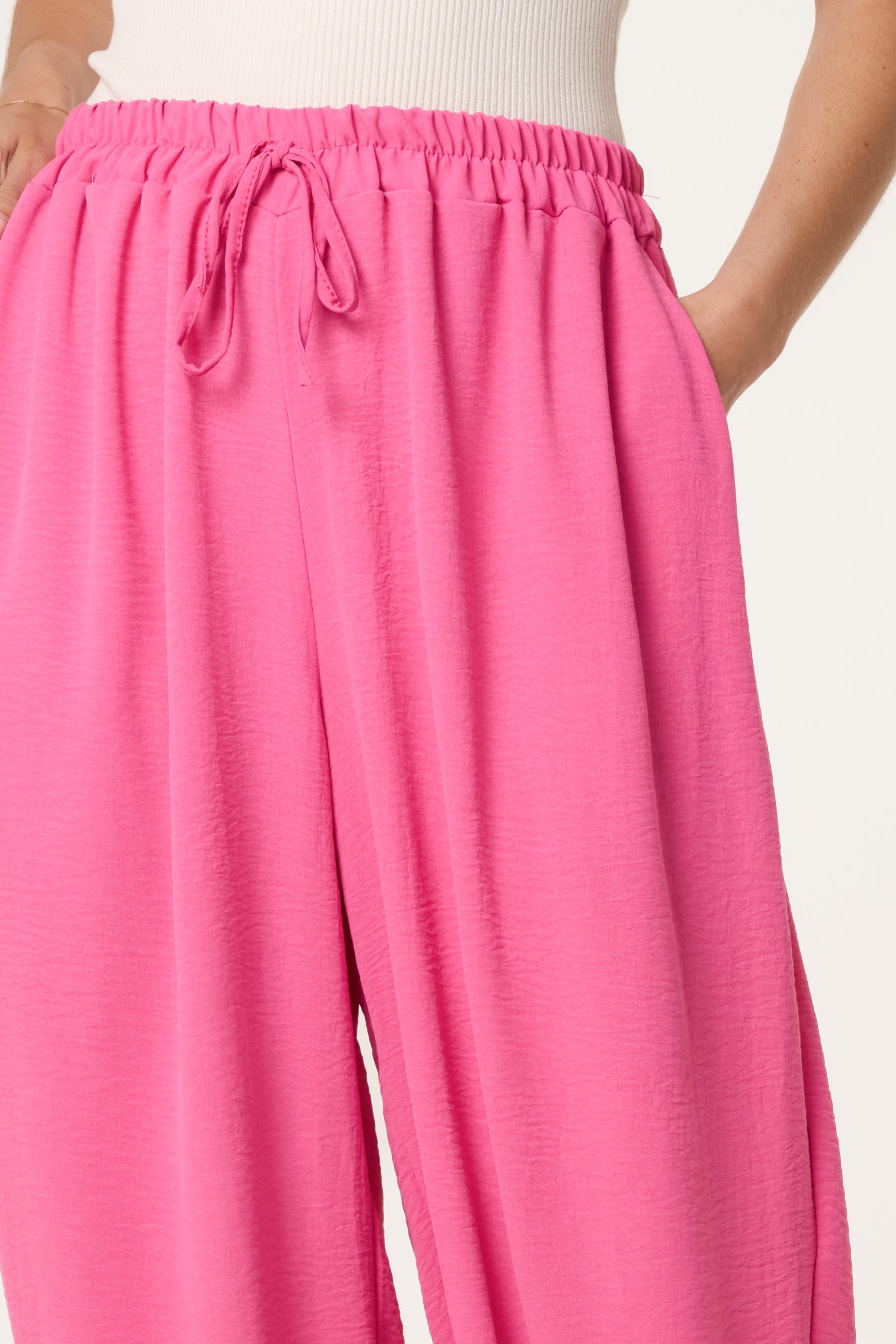 Harem Elastic Waist Trousers