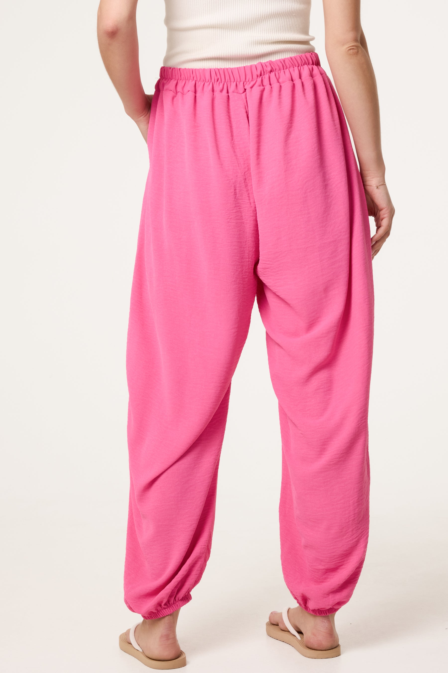 Harem Elastic Waist Trousers