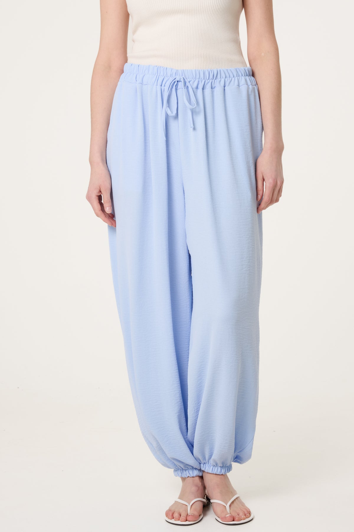 Harem Elastic Waist Trousers