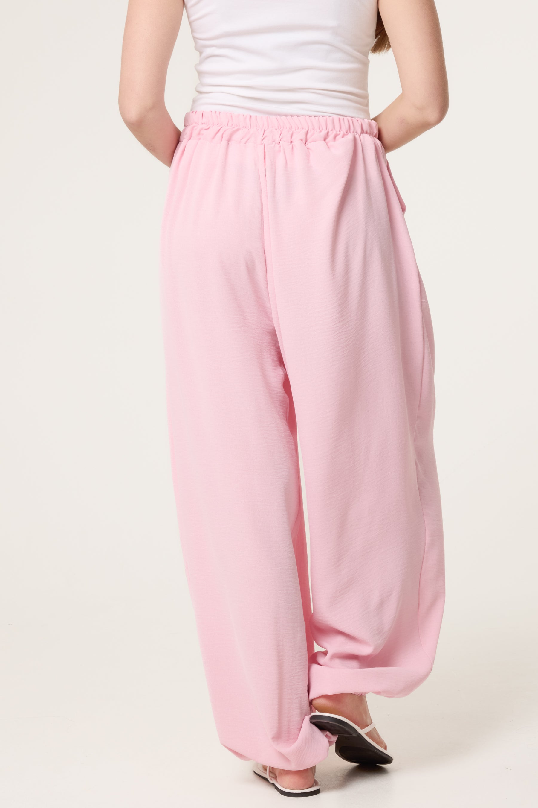 Harem Elastic Waist Trousers