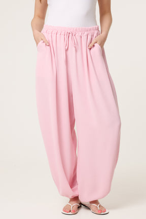 Harem Elastic Waist Trousers
