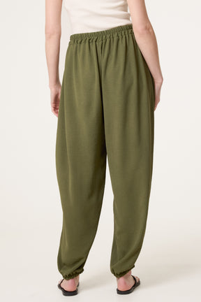 Harem Elastic Waist Trousers