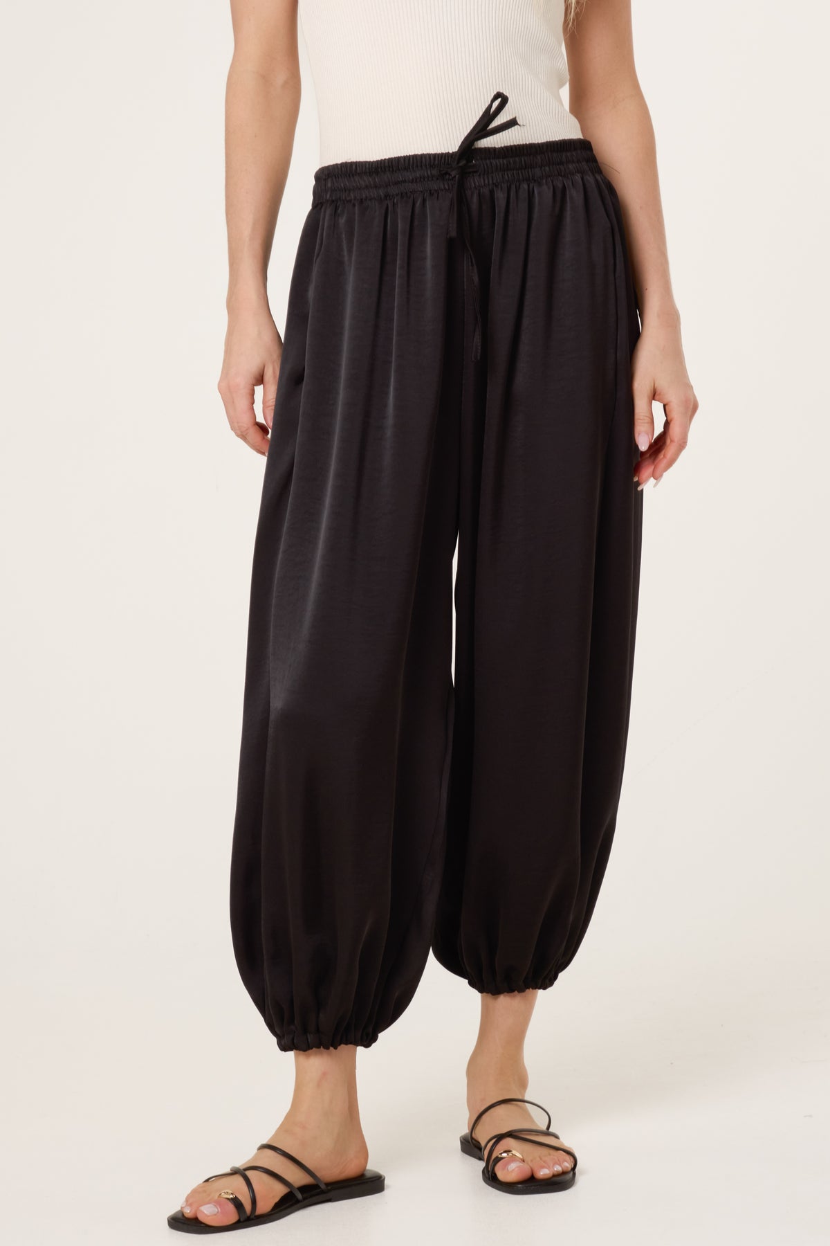 Satin Harem Trousers