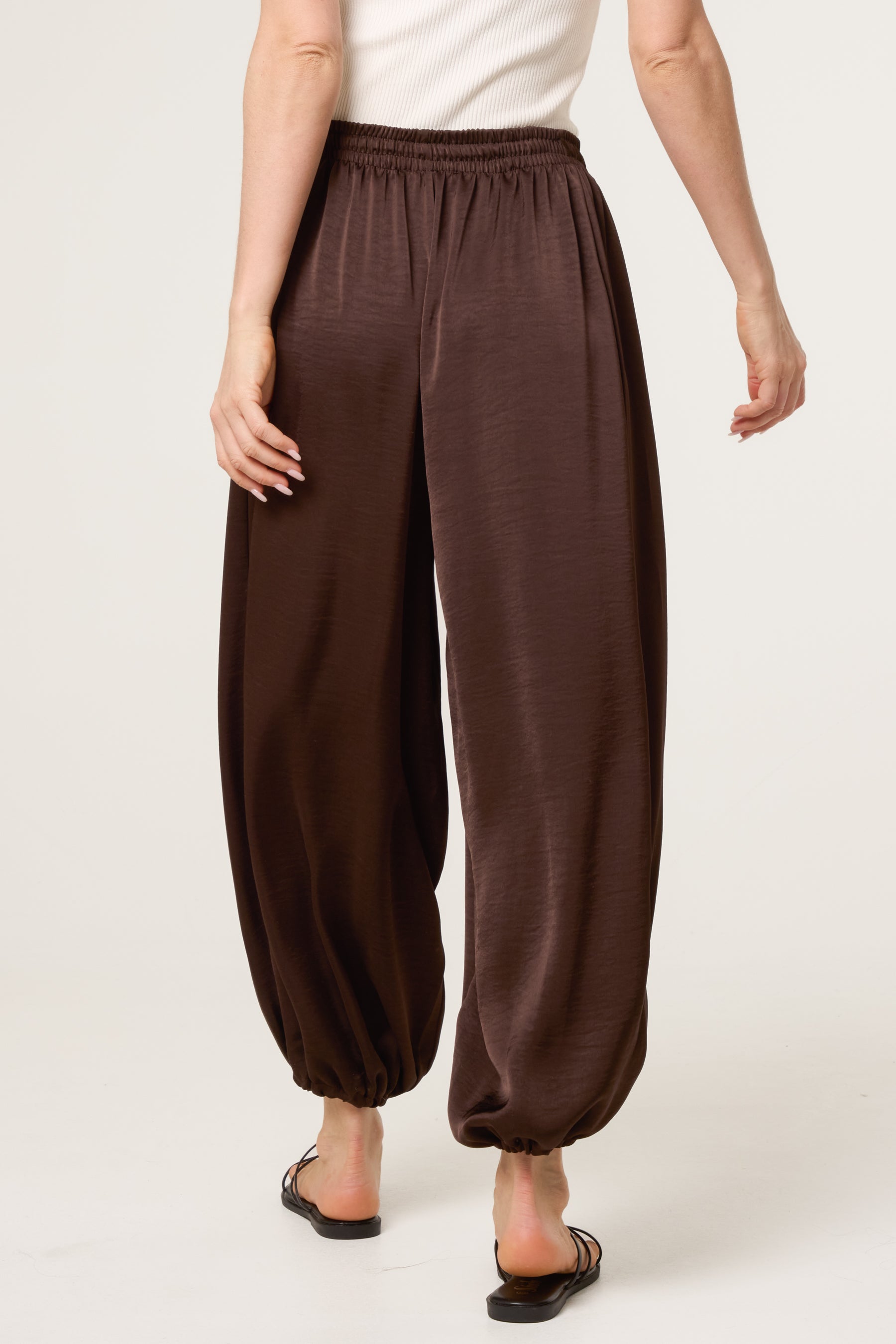 Satin Harem Trousers