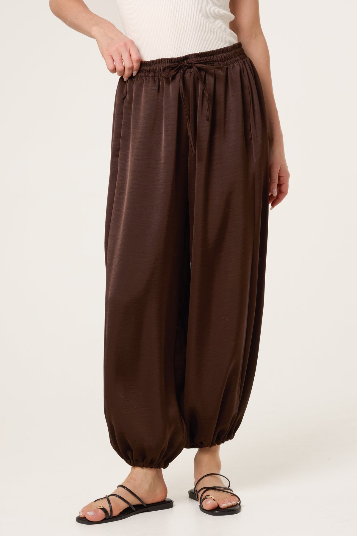 Satin Harem Trousers