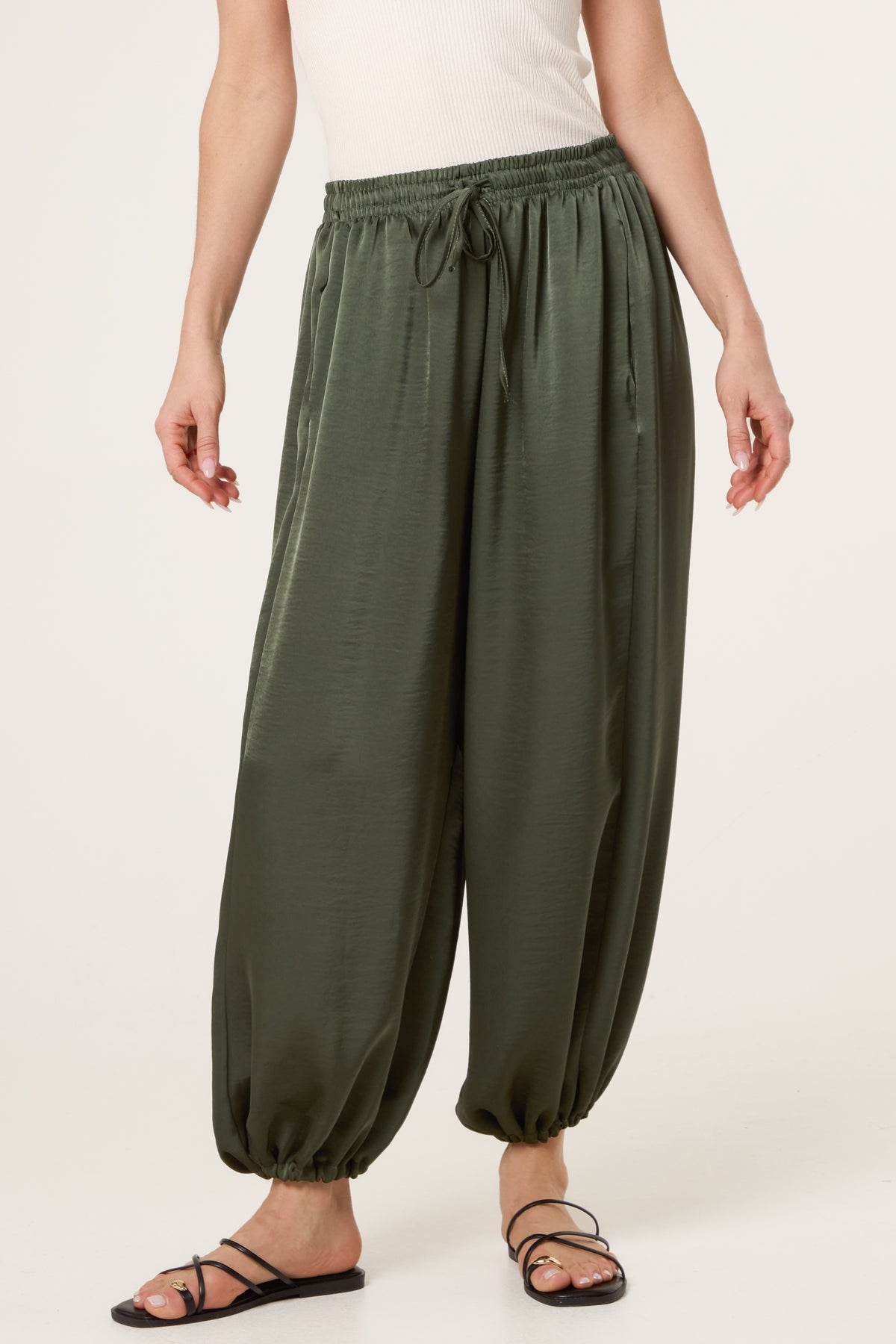 Satin Harem Trousers