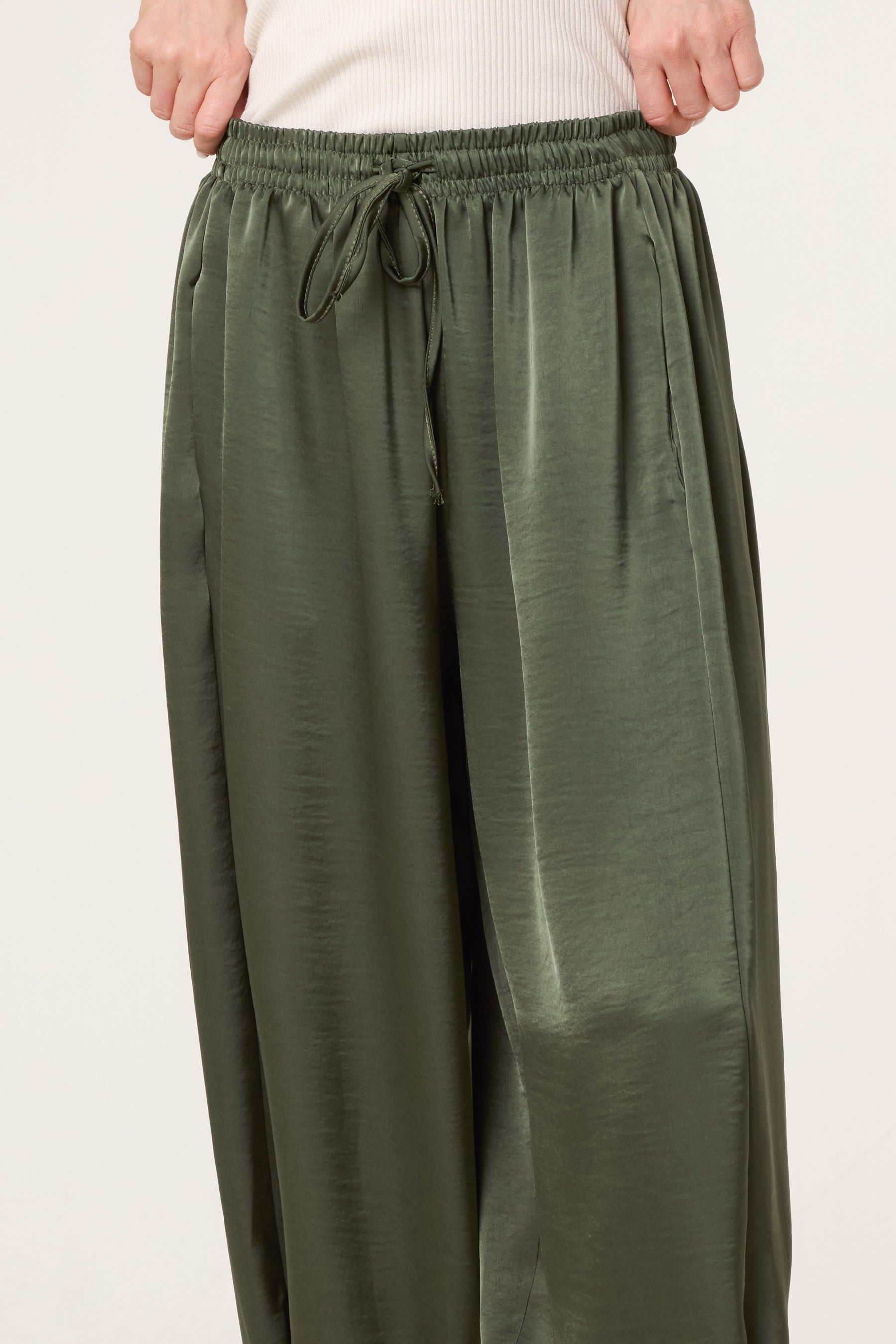 Satin Harem Trousers