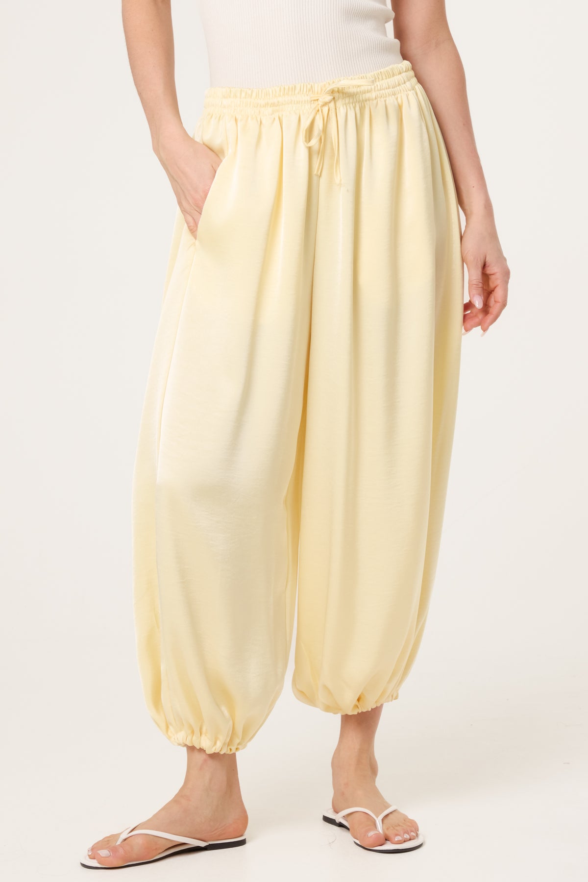 Satin Harem Trousers
