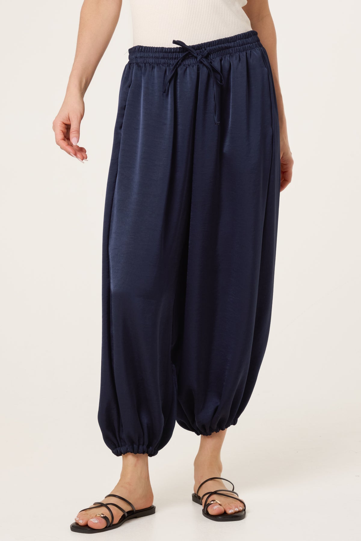 Satin Harem Trousers
