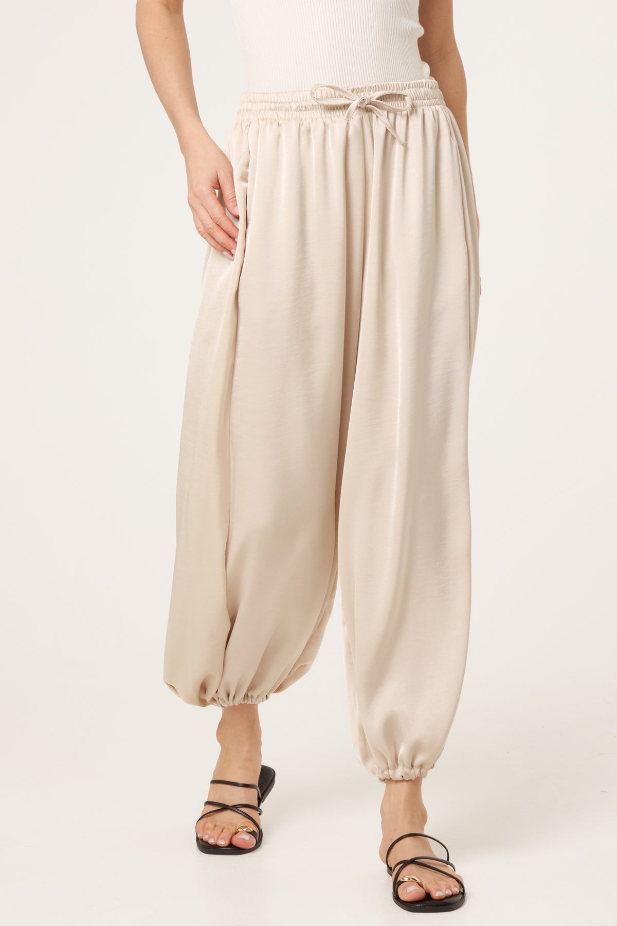 Satin Harem Trousers