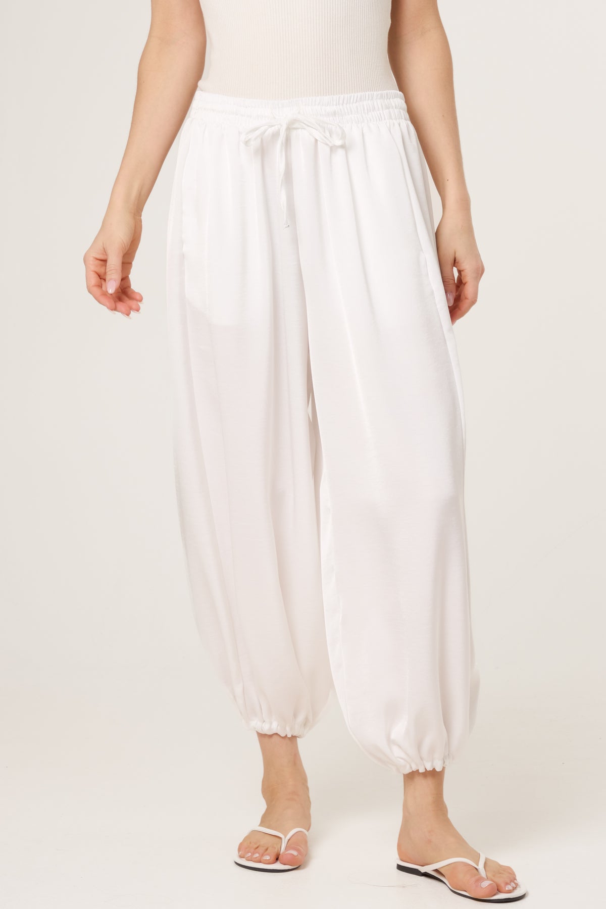 Satin Harem Trousers