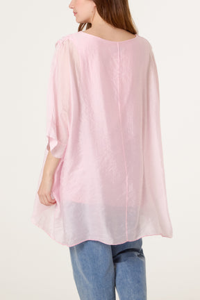 Crossover Front Tunic Top
