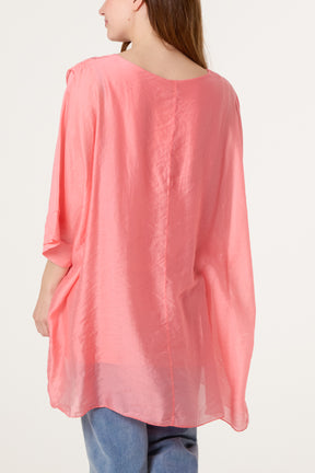 Crossover Front Tunic Top
