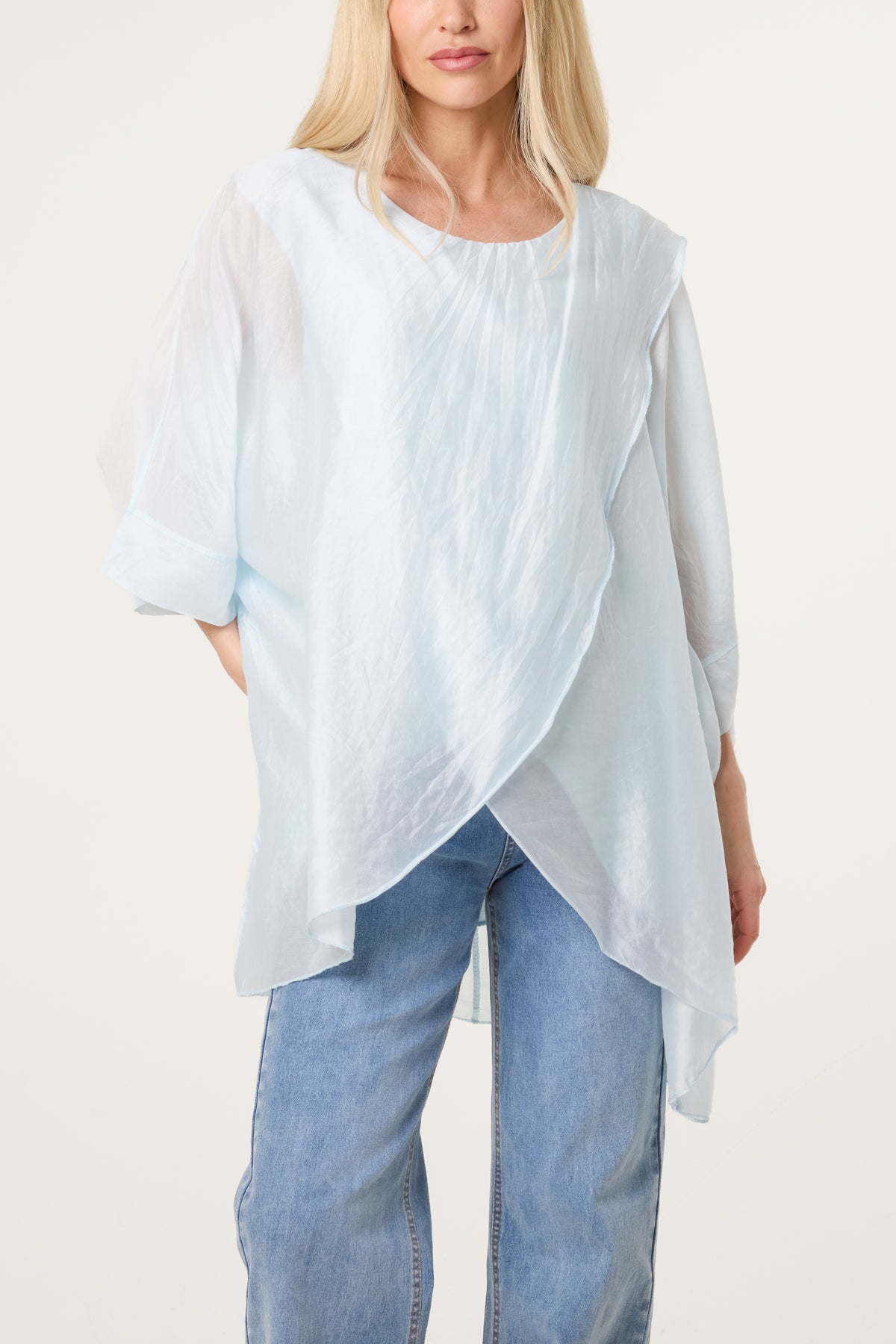 Crossover Front Tunic Top