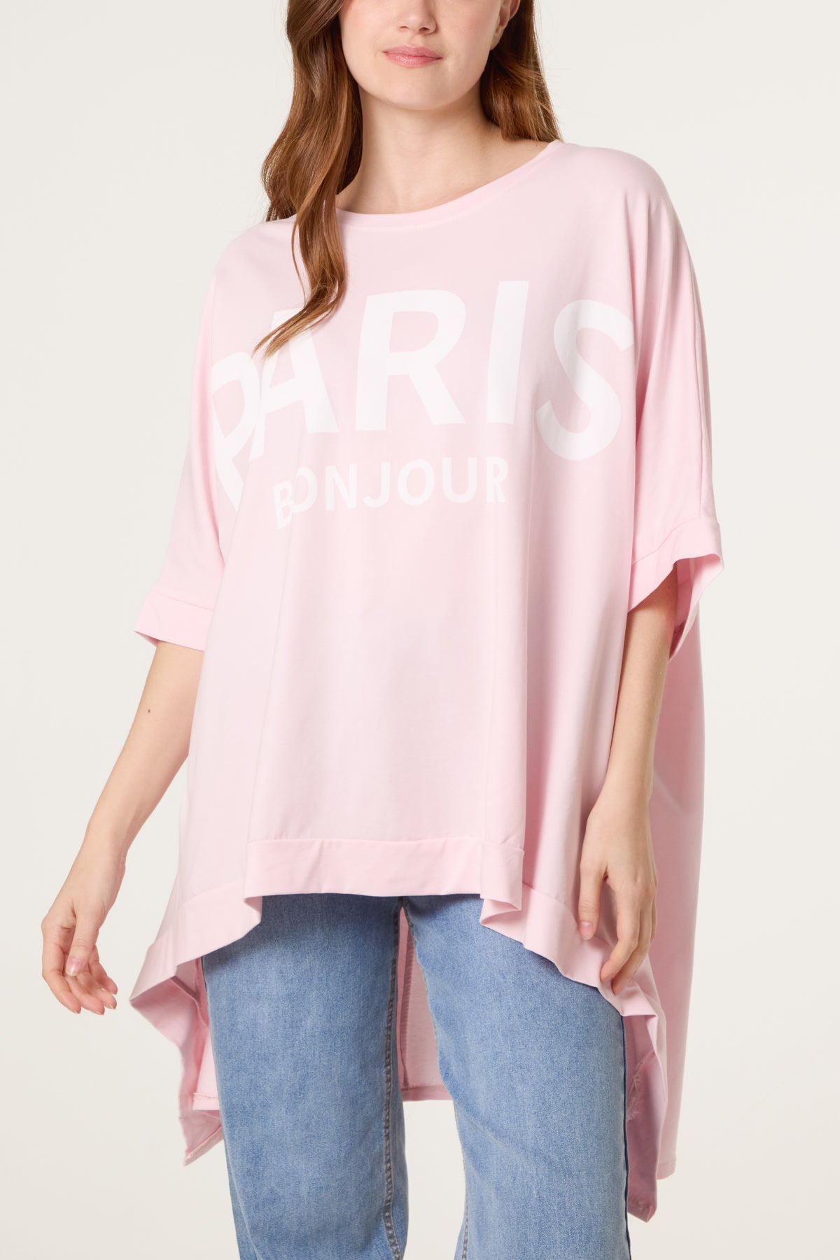 "Paris Bonjour" Oversized T-Shirt