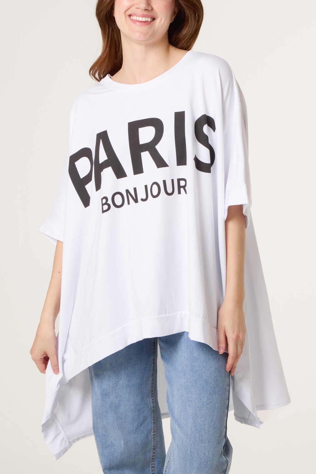 "Paris Bonjour" Oversized T-Shirt