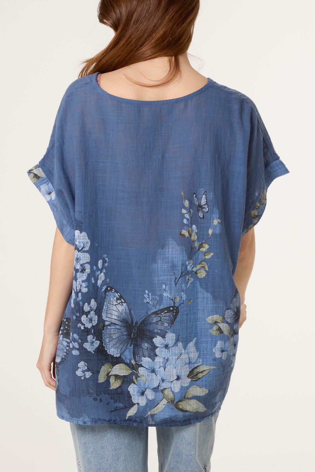 Pure Cotton Necklace Butterfly Top