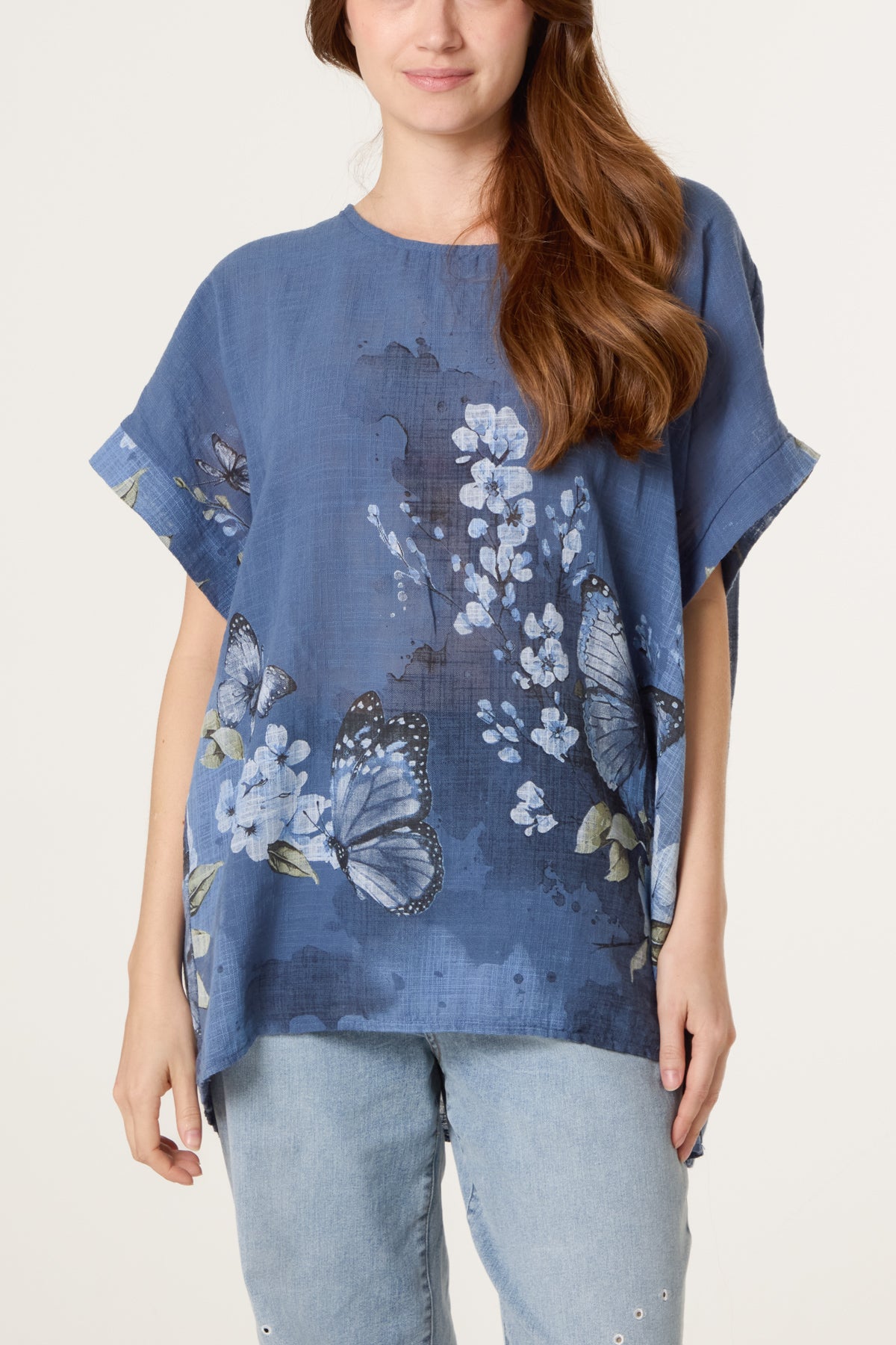 Pure Cotton Necklace Butterfly Top