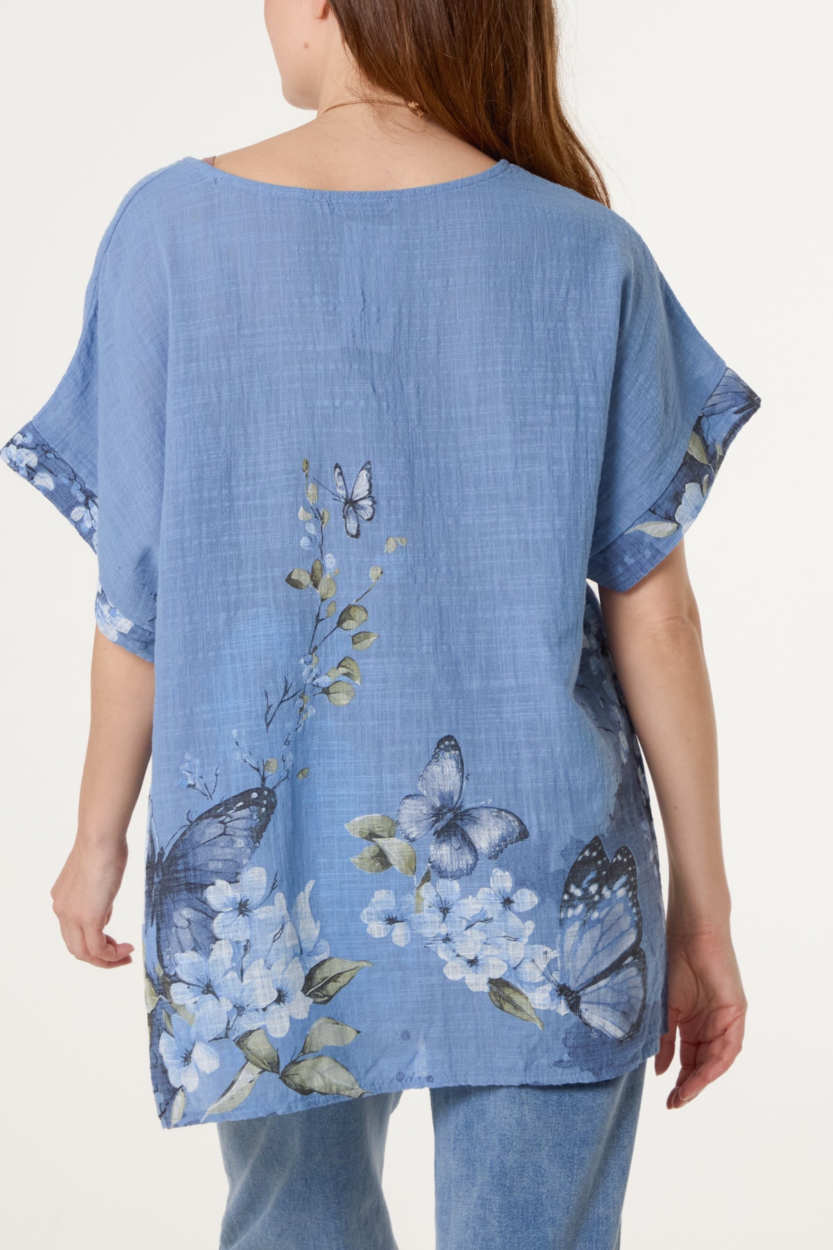 Pure Cotton Necklace Butterfly Top