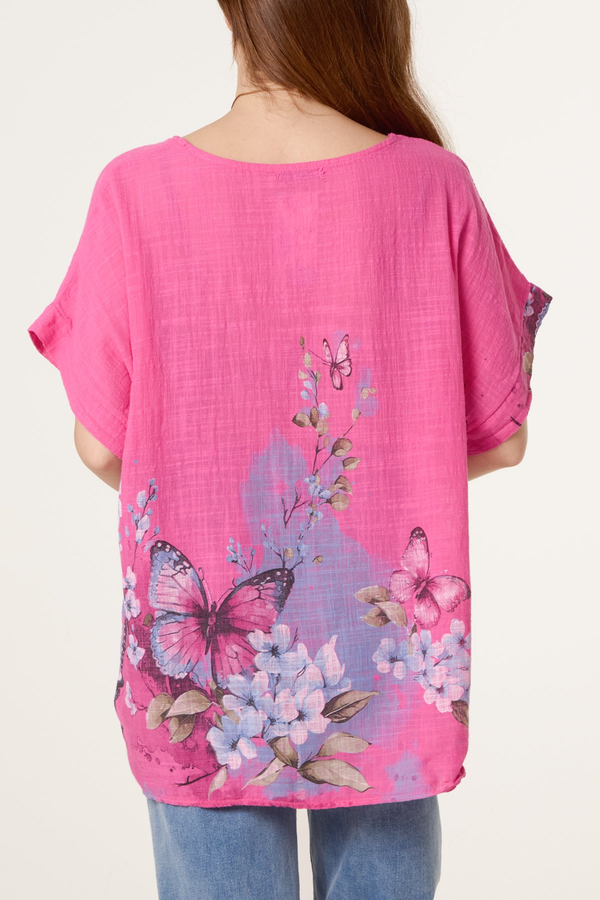 Pure Cotton Necklace Butterfly Top