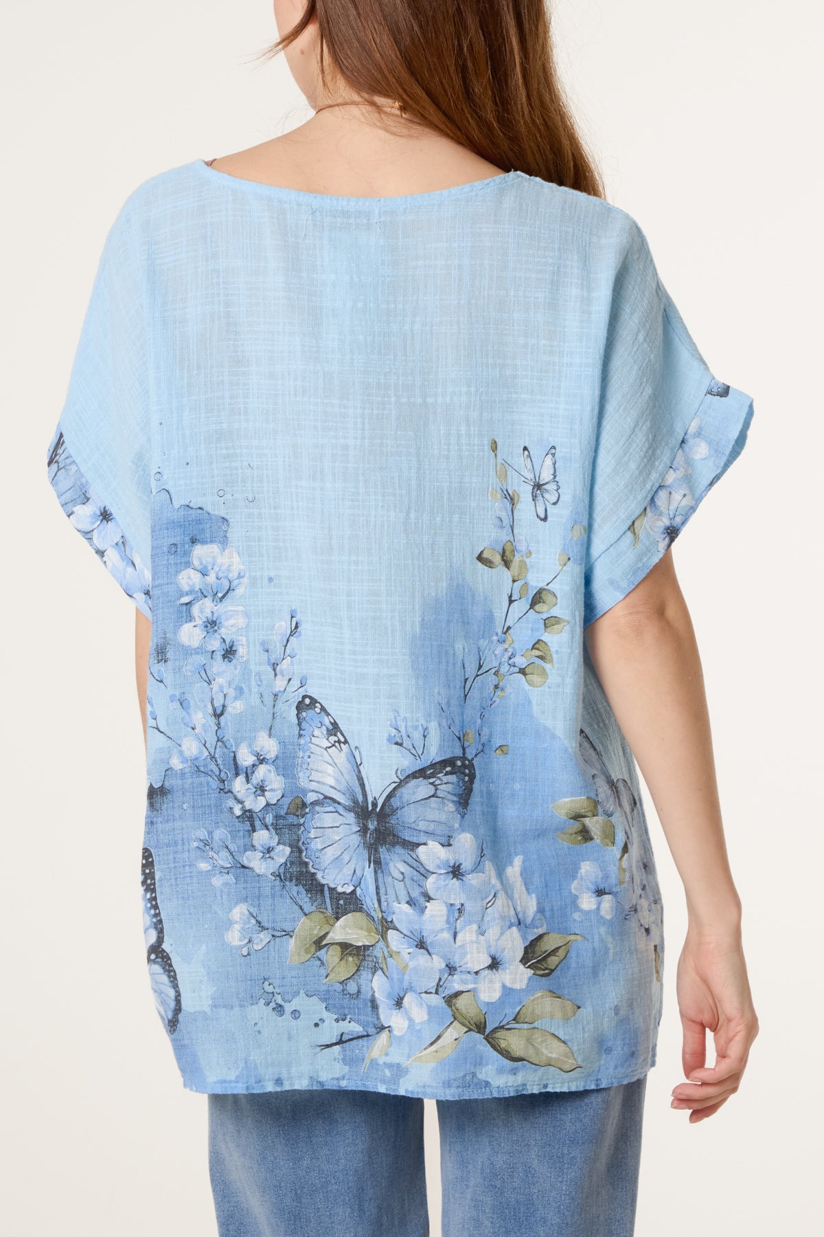 Pure Cotton Necklace Butterfly Top
