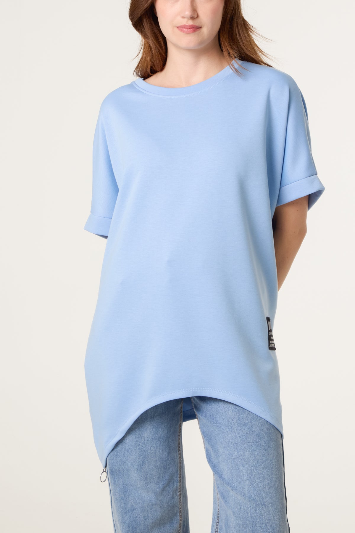 Soft Touch Side Zip Sweat Top