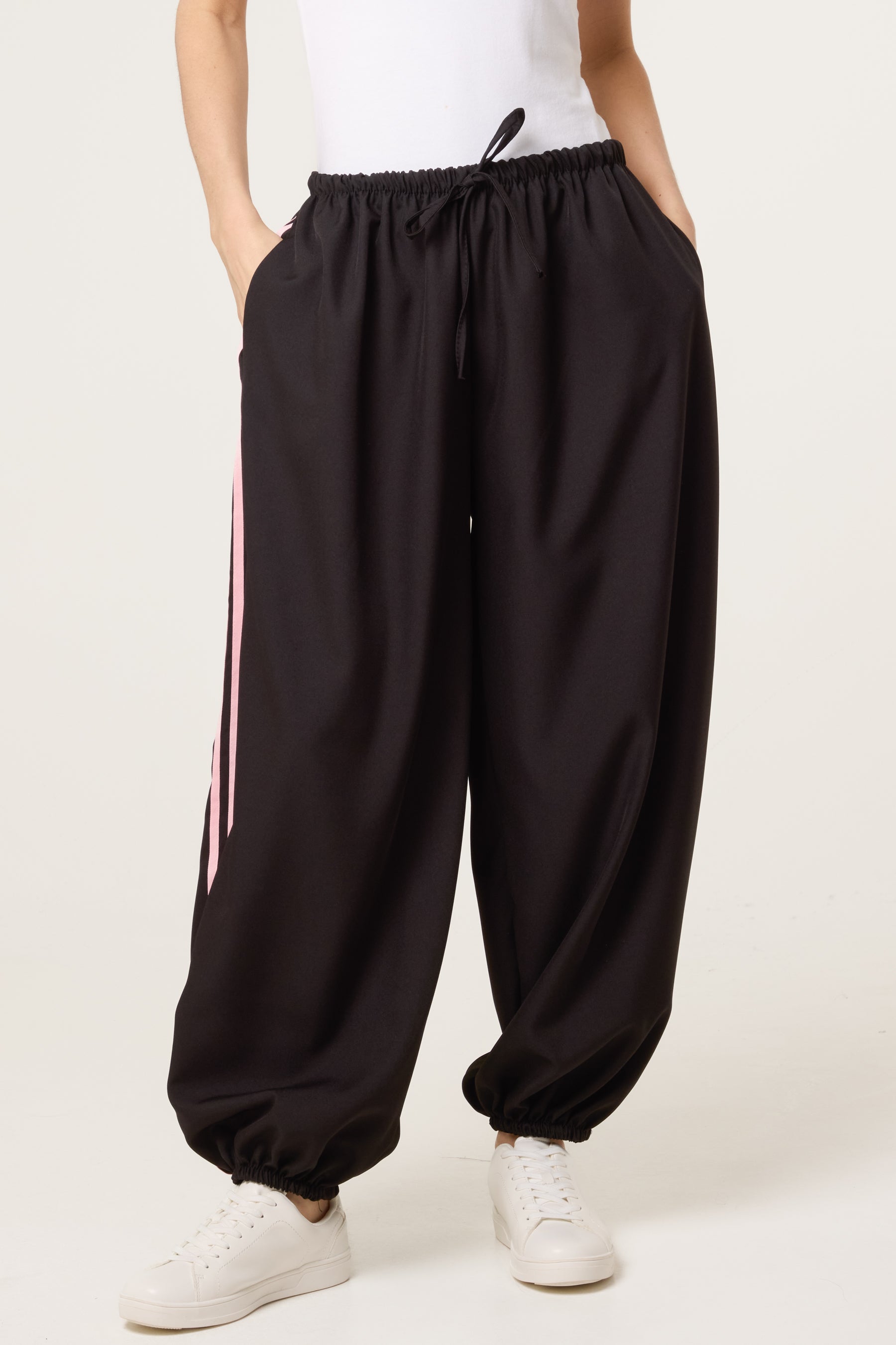 Side Stripe Cuffed Joggers