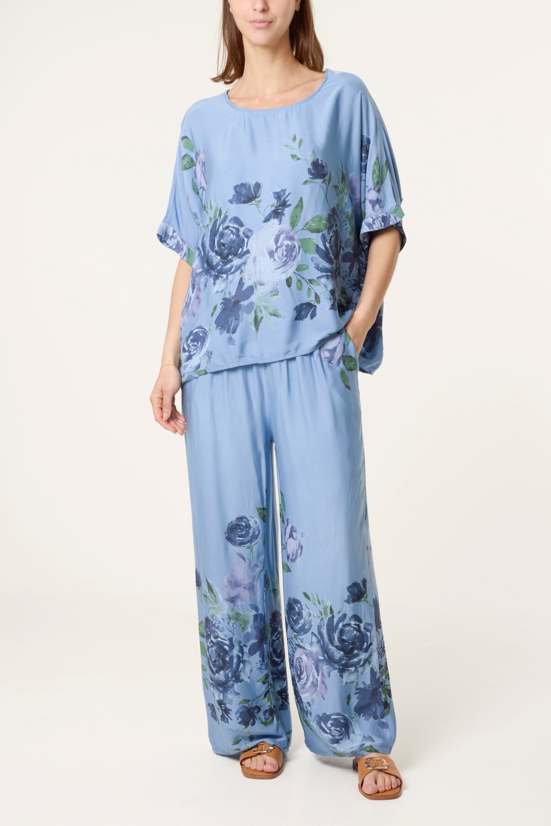 Roses Print Soft Touch Co-Ord Set