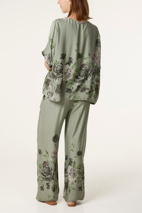 Roses Print Soft Touch Co-Ord Set