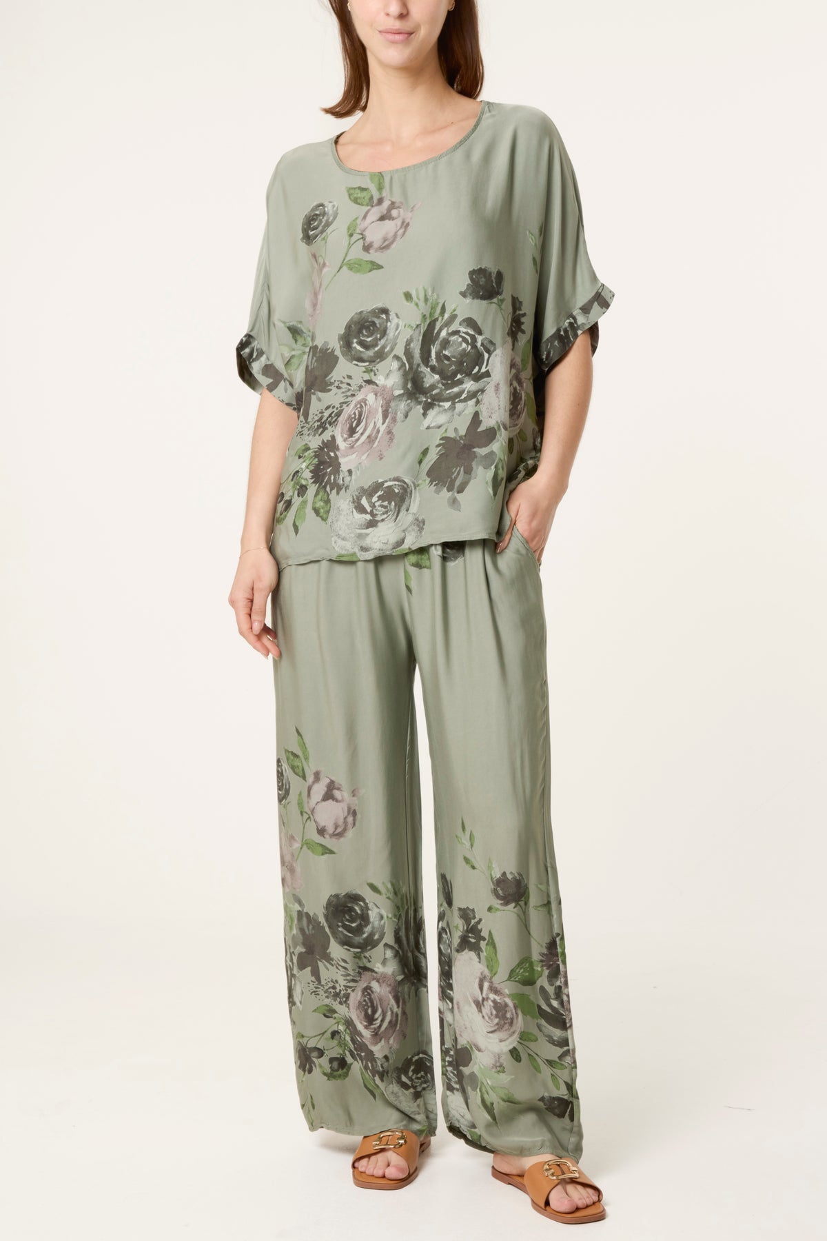 Roses Print Soft Touch Co-Ord Set